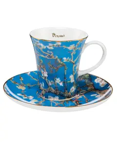 GOE-67021201 Almond Tree – Espresso Cup with Saucer 8 cm 0.10 l Artis Orbis Vincent van Gogh Goebel, фото 