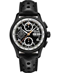 Мужские часы Atlantic Worldmaster Prestige Valjoux Chronograph 55853.46.65 + дорожный футляр, фото 