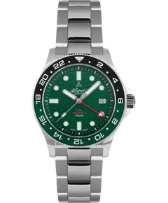 Мужские Часы Atlantic Mariner Wave Quartz GMT Green 81576.41.79GMT, фото 