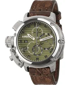 Чоловічий Годинник U-Boat Chimera 46mm Chrono SS Verde 9591, зображення 