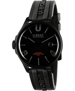 Чоловічий Годинник U-Boat Darkmoon 40mm BK Black Curved PVD 9545, зображення 