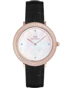Женские Часы Daniel Wellington Crystalline Bezel Black Croc Rose Gold DW00100827, фото 