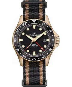 Мужские Часы Hamilton Khaki Navy Scuba Automatic GMT 43mm Bronze H82565930, фото 