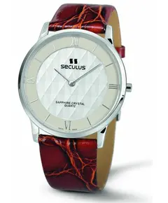 Мужские часы Seculus 4455.1.106 white, honey, фото 