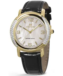 Жіночий годинник Seculus 1673.2.1063-mop,-pvd-r-cz,-pearl-leather, зображення 