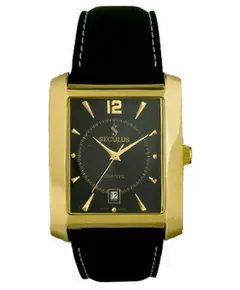 Мужские часы Seculus 4419.1.505 black ap-g, pvd, black leather, фото 