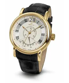 Мужские часы Seculus 4506.3.7003 white, pvd-y, black leather, фото 