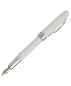 78300A10FP Venus White Marble FP Steel F Пір'яна ручка Visconti, зображення 
