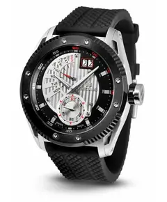 Мужские часы Seculus 9535.2.7004P black-white, ss-ipb, black silicon, фото 