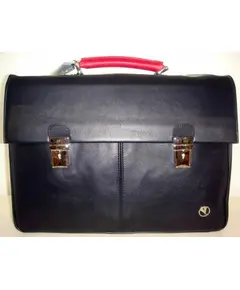 M11.B02 Bag leather whit 2 zip   Портфель Marlen, фото 