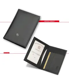 Marlen M12.P1017 Vertical wallet. Black, зображення 