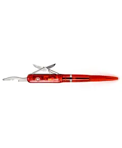 SP300 Ручка - нож с фонариком, красная, авиатор Wagner of Switzerland, фото 