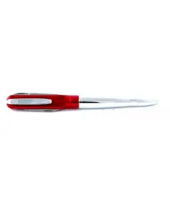 SP102 Ручка - нож с фонариком, стальная с красным Wagner of Switzerland, фото 