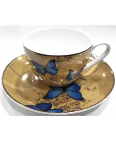 GOE-26150361 Blue Butterflies - TEA CUP ARTIS ORBIS JOANNA CHARLOTTE Goebel, зображення 