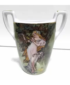 GOE-56-468-52-3 Artis Orbis Alphonse Mucha 'Mini Vase Spring' Goebel, зображення 