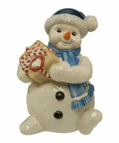 GOE-66703041 My little Gift - with gift box Christmas Snowmen Goebel, зображення 
