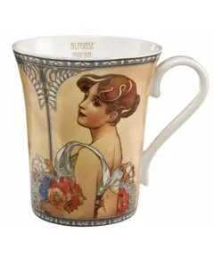 GOE-67011111 Summer 1900 - Mug Artis Orbis Alphonse Mucha Goebel, зображення 