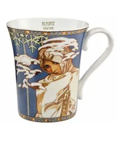 GOE-67011131 Winter 1900 - Mug Artis Orbis Alphonse Mucha Goebel, зображення 