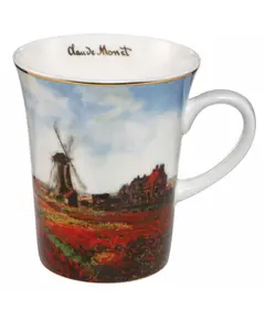 GOE-67011351 Tulip Field - Mug Artis Orbis Claude Monet Goebel, зображення 
