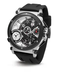 Мужские часы Seculus 4500.2.504 white-black, ss-ibp, silicon, фото 