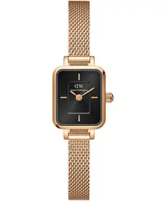 Женские часы Daniel Wellington Quadro Mini Melrose Rose Gold Onyx DW00100647, фото 