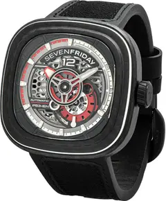 Мужские часы Sevenfriday SF-PS3/02 "RUBY CARBON", фото 