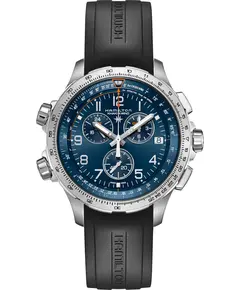 Чоловічий годинник Hamilton Khaki Aviation X-Wind GMT Chrono Quartz H77922341, зображення 