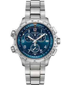 Чоловічий годинник Hamilton Khaki Aviation X-Wind GMT Chrono Quartz H77922141, зображення 