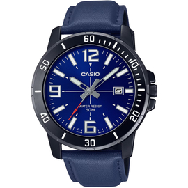 Чоловічий годинник Casio MTP-VD01BL-2B, image 