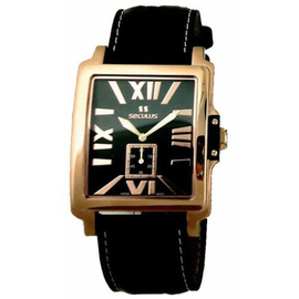 Мужские часы Seculus 4492.1.1069 black-r, pvd-r, black leather, фото 