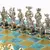 S12TIR Manopoulos Medieval Knights Metal Chess set with Gold & Silver Chessmen & 44cm Chessboard in Antique, зображення 7