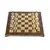 S34BRO Manopoulos Classic Metal Staunton Chess set with Gold & Silver Chessmen & 36cm Chessboard in Brown, зображення 5