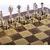 S34BRO Manopoulos Classic Metal Staunton Chess set with Gold & Silver Chessmen & 36cm Chessboard in Brown, зображення 6