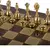 S34BRO Manopoulos Classic Metal Staunton Chess set with Gold & Silver Chessmen & 36cm Chessboard in Brown, зображення 7