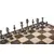 SKW32Z30K Manopoulos Wooden Chess set with Metal Staunton Chessmen & Walnut/Oak Chessboard 27cm Inlaid on wooden box, фото 4