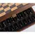 SKW34E40H Manopoulos Wooden Chess set - Metal Staunton Chessmen & Olive Burl/Wenge Chessboard 35cm Inlaid on wooden box, фото 5