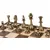 SKW34Z40K Manopoulos Wooden Chess set with Metal Staunton Chessmen & Walnut/Oak Chessboard 35cm Inlaid on wooden box, зображення 4
