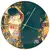 GOE-67069021 The Kiss - Artis Orbis Gustav Klimt Wall clock 31 cm Goebel, фото 