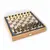 CBLS34BLU Manopoulos Chess/Backgammon/Ludo/Snakes - Navy Blue - Walnut Replica Wooden Case, фото 3