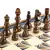 CBLS34BLU Manopoulos Chess/Backgammon/Ludo/Snakes - Navy Blue - Walnut Replica Wooden Case, фото 5