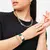 Часы Daniel Wellington Bound Crocodile Champagne Sunray Gold DW00100695, фото 5