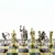 S10GRE Manopoulos Archers chess set with gold-silver chessmen/Green chessboard 44cm, фото 7