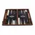 BCB1 Manopoulos Handmade Fossile Forest Inlaid Backgammon with Wenge & Oak points with Side racks 48x30cm, фото 