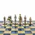 S1BLU 20х20см Manopoulos Byzantine Empire chess set with gold-silver chessmen / Blue chessboard, фото 5
