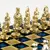S1BLU 20х20см Manopoulos Byzantine Empire chess set with gold-silver chessmen / Blue chessboard, фото 4