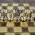S3BRO Manopoulos Greek Roman Period chess set with gold-silver chessmen / Brown chessboard 28cm, зображення 7