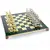S9GRE Manopoulos Renaissance chess set with gold-silver chessmen/Green chessboard 36cm, зображення 