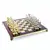 S9RED Manopoulos Renaissance chess set with gold-silver chessmen/Red chessboard 36cm, фото 