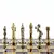 S9RED Manopoulos Renaissance chess set with gold-silver chessmen/Red chessboard 36cm, зображення 3