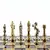 S9RED Manopoulos Renaissance chess set with gold-silver chessmen/Red chessboard 36cm, фото 3
